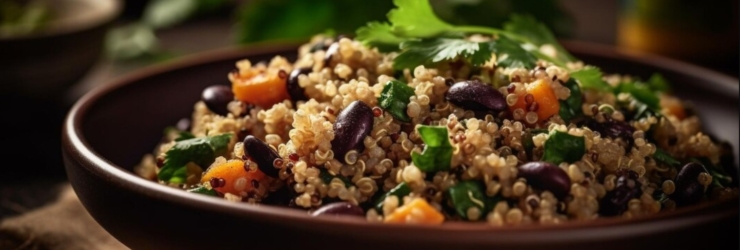 A bowl vegetariana de quinoa que o vai ajudar a diminuir o consumo de carne e peixe
